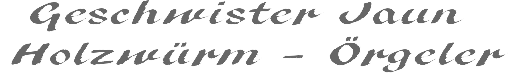Geschwister Jaun Holzwrm - rgeler